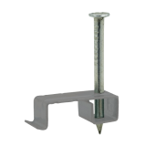 Metal Grey LSF Cable Clips for 1.0-2.5mm Twin & Earth Cable Box of 100